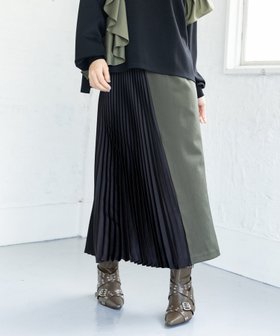 【オズモーシス/OSMOSIS】の切替プリーツスカート 人気、トレンドファッション・服の通販 founy(ファニー) ファッション Fashion レディースファッション Fashion for Women スカート Skirts プリーツスカート / 上品フェミニンスタイル Pleated Skirts インナー Innerwear エレガント 上品 Elegant ツイル Twist, Twisted Detail プリーツ Pleats, Pleated 再入荷 Restock / Back in Stock 切替 Switching, Contrast Panel A/W・秋冬 Autumn/Winter |ID:prp329100004806960