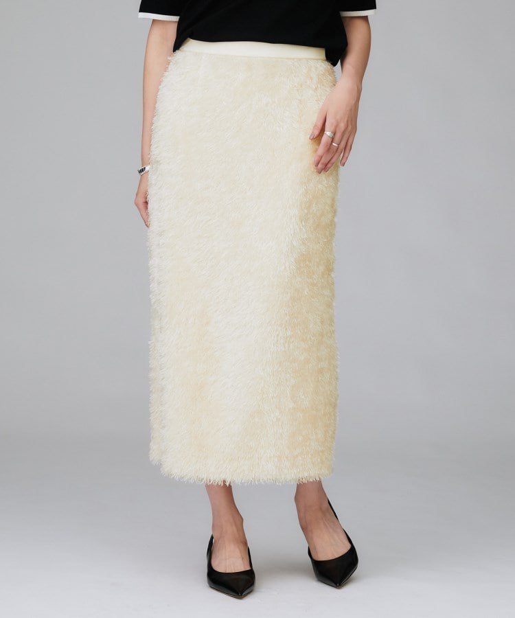 【アンタイトル/UNTITLED】の【後ろウエストゴム/洗える/タイト】シャギーナロースカート インテリア・キッズ・メンズ・レディースファッション・服の通販 founy(ファニー) ファッション Fashion レディースファッション Fashion for Women スカート Skirts おすすめ Recommended / Our Picks シンプル Simple, Minimal ジャカード/ジャガード Jacquard, Woven Pattern スマート Smart, Elegant ベーシック Basic, Essential ポケット Pocket, Pocket Detail リラックス Relax, Relaxed Fit 日本製 Made In Japan 洗える Machine Washable アイボリー|ID: prp329100004806967 ipo3291000000034881628