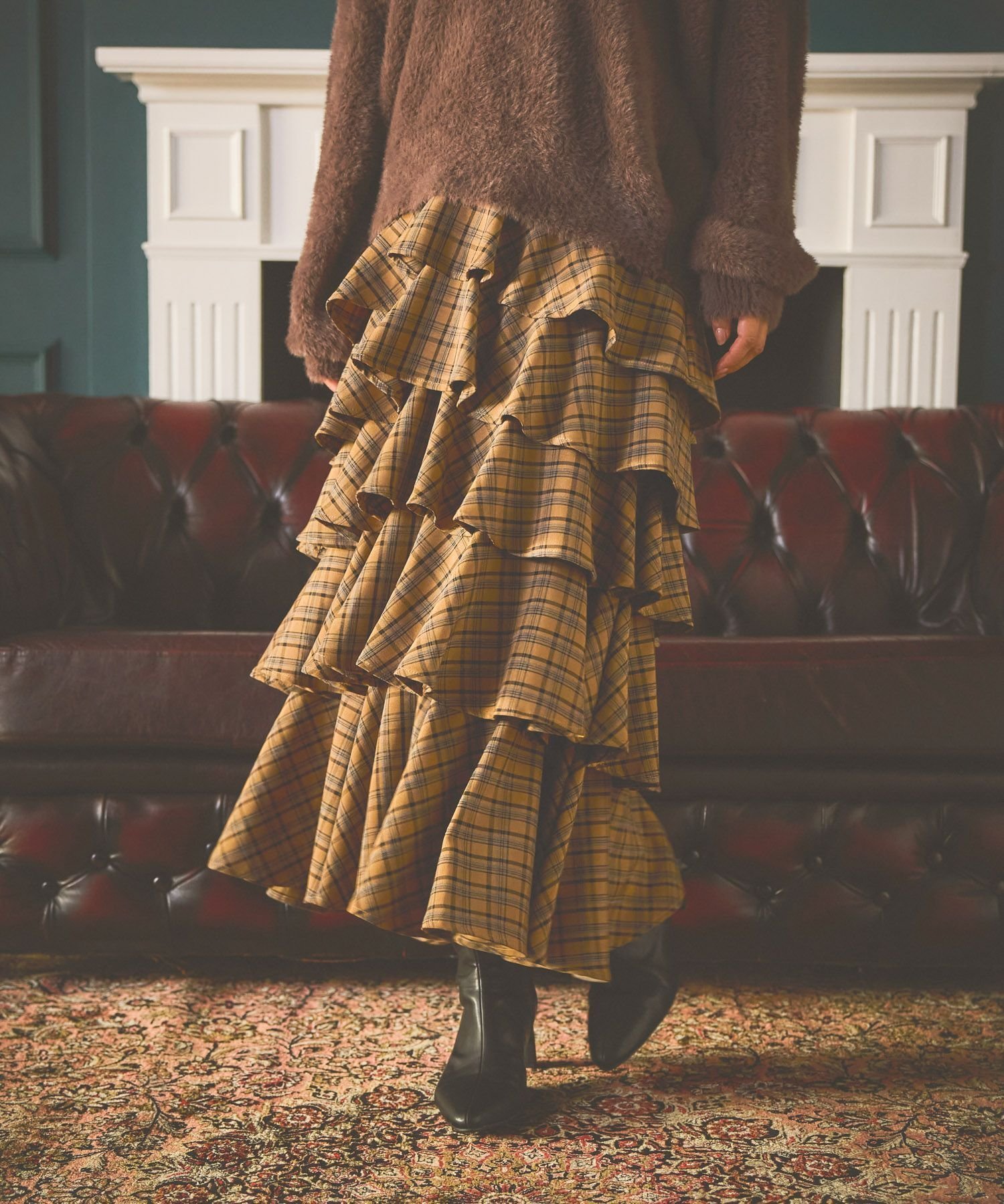 【ミスティ ウーマン/mysty woman】のフリルチェックティアードスカート インテリア・キッズ・メンズ・レディースファッション・服の通販 founy(ファニー) ファッション Fashion レディースファッション Fashion for Women スカート Skirts ティアードスカート Tiered Skirts おすすめ Recommended / Our Picks シンプル Simple, Minimal チェック Check, Plaid, Tartan ティアードスカート Tiered Skirt, Flounced Skirt ベージュチェック|ID: prp329100004806970 ipo3291000000034881664