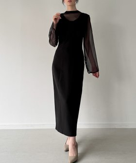 【ジュノア/JUNOAH】の袖ボタンシアーブラウス+IラインジャンパースカートSET(薄手,裏地無し) 人気、トレンドファッション・服の通販 founy(ファニー) ファッション Fashion レディースファッション Fashion for Women スカート Skirts |ID:prp329100004806987