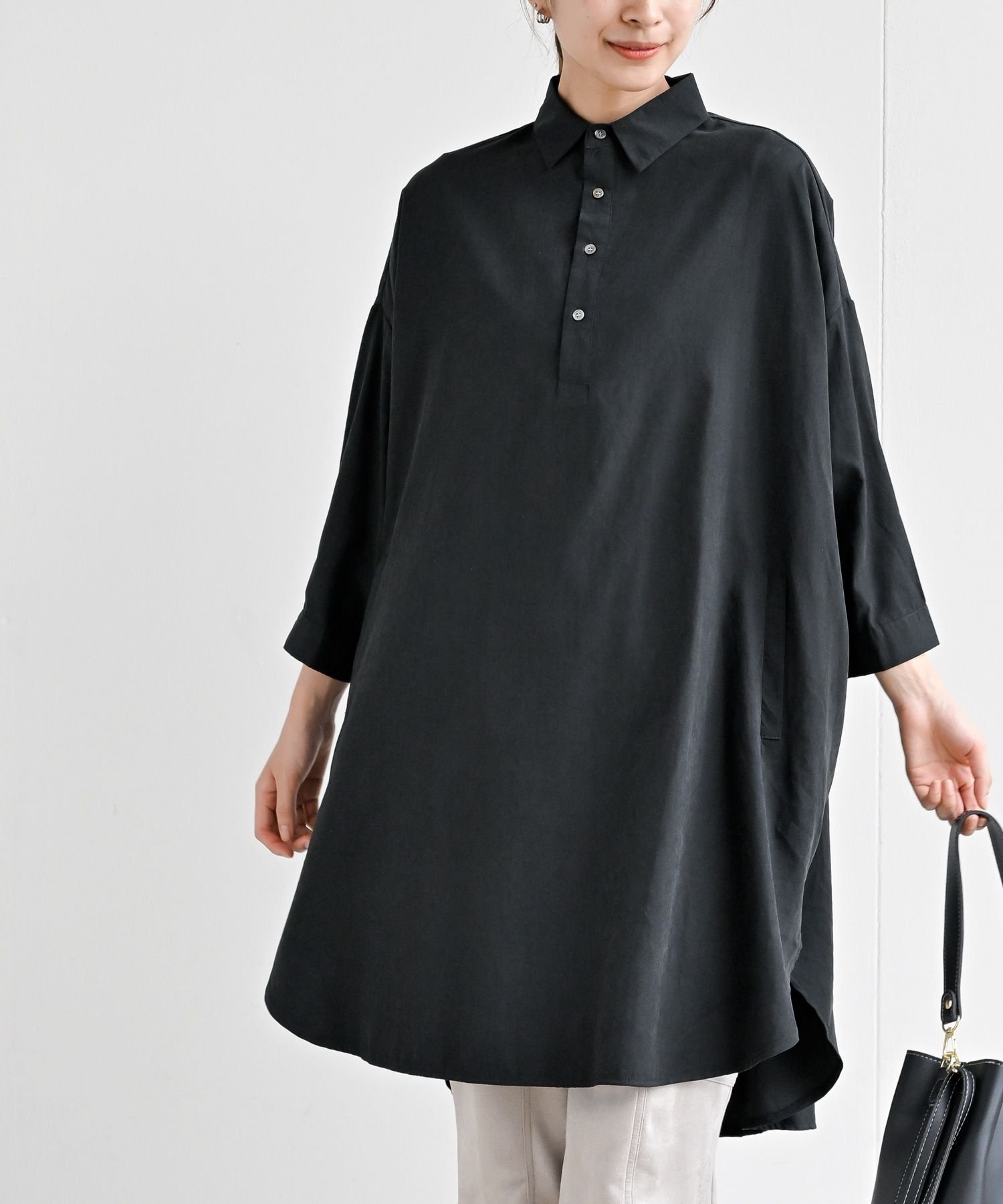 【アールピーエス/rps】のピーチ起毛ドルマンシャツワンピース インテリア・キッズ・メンズ・レディースファッション・服の通販 founy(ファニー) ファッション Fashion レディースファッション Fashion for Women ワンピース Dresses シャツワンピース / 1枚で着映えコーデ Shirt Dresses スタイリッシュ Stylish, Fashionable ビッグ Big, Oversized ピーチ Peach, Soft Touch 再入荷 Restock / Back in Stock A/W・秋冬 Autumn/Winter ブラック|ID: prp329100004806989 ipo3291000000034881895