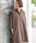【アールピーエス/rps】のピーチ起毛ドルマンシャツワンピース 人気、トレンドファッション・服の通販 founy(ファニー) ファッション Fashion レディースファッション Fashion for Women ワンピース Dresses シャツワンピース / 1枚で着映えコーデ Shirt Dresses スタイリッシュ Stylish, Fashionable ビッグ Big, Oversized ピーチ Peach, Soft Touch 再入荷 Restock / Back in Stock A/W・秋冬 Autumn/Winter thumbnail ブラウン|ID: prp329100004806989 ipo3291000000034881903