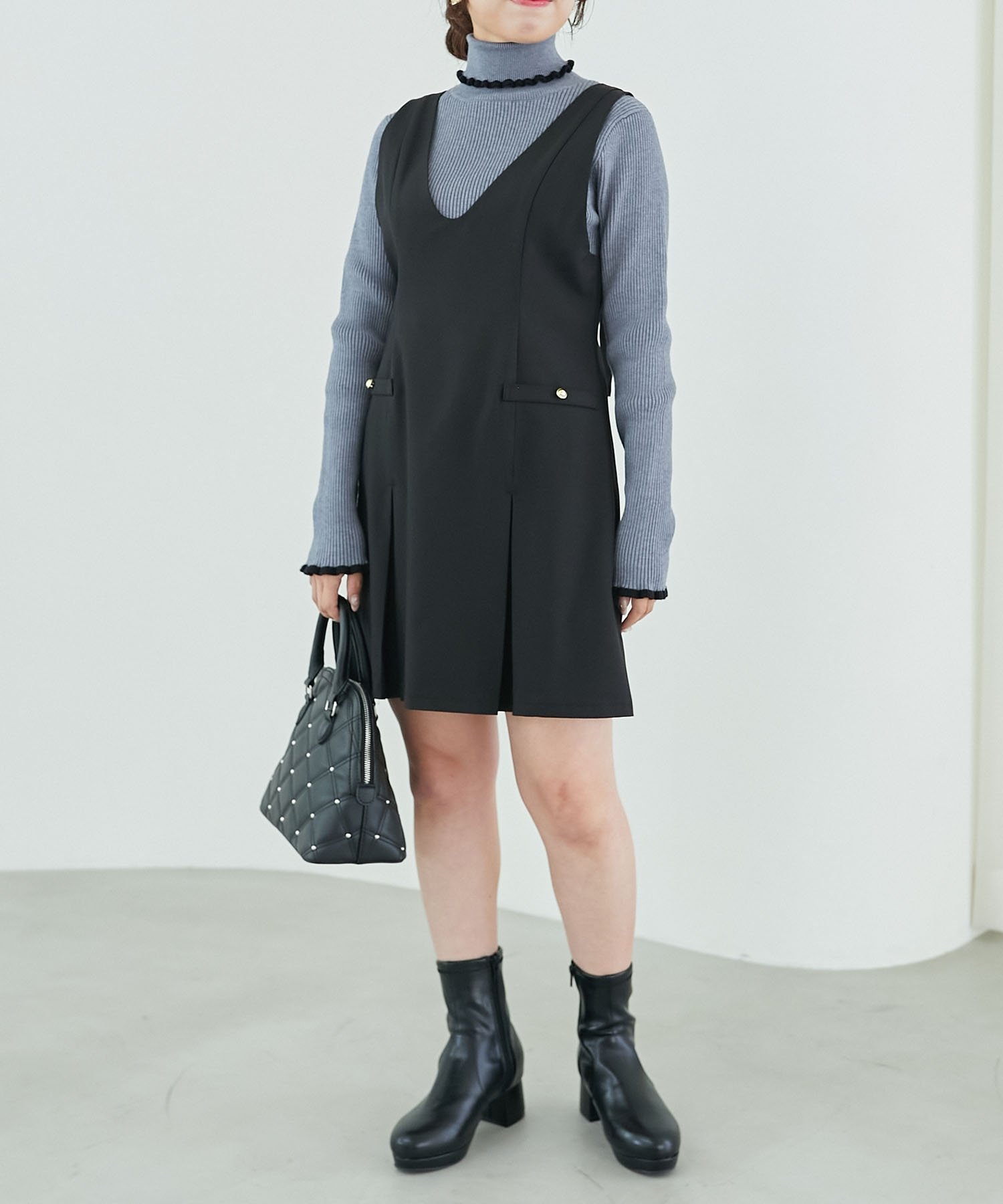 【マジェスティック レゴン/MAJESTIC LEGON】の前後2wayミニジャンスカ インテリア・キッズ・メンズ・レディースファッション・服の通販 founy(ファニー) ファッション Fashion レディースファッション Fashion for Women 秋 Autumn クラシカル Classical, Vintage-Inspired クラシック Classic, Timeless Style ダウン Down, Puffer 冬 Winter / This Winter 再入荷 Restock / Back in Stock おすすめ Recommended / Our Picks ブラック|ID: prp329100004806992 ipo3291000000034881932