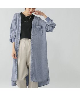 【グローバルワーク/GLOBAL WORK】 エアリーリラックスデニム羽織りチュニックワンピース/575256人気、トレンドファッション・服の通販 founy(ファニー) ファッション Fashion レディースファッション Fashion for Women ワンピース Dresses チュニック Tunic Tops & Dresses おすすめ Recommended / Our Picks ケミカル Chemical, Chemical Wash ストレート Straight, Straight Cut チュニック Tunic, Long Top ワイド Wide, Wide Fit エレガント 上品 Elegant |ID:prp329100004806993