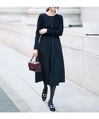 【アンタイトル/UNTITLED】の【大人フェミニン/トレンド】ニット*ジャカード ドッキングワンピース 人気、トレンドファッション・服の通販 founy(ファニー) ファッション Fashion レディースファッション Fashion for Women ワンピース Dresses イヤリング Earrings ショート Short, Short Length シンプル Simple, Minimal ジャカード/ジャガード Jacquard, Woven Pattern ストレッチ Stretch, Stretchy Fabric スマート Smart, Elegant トレンド Trend, Trending Now ドッキング Docking, Mixed Material ネックレス Necklace, Pendant Necklace パール Pearl, Pearl Accent フィット Fit, Slim Fit フェミニン Feminine, Girly ポケット Pocket, Pocket Detail モノトーン Monotone, Black and White リブニット Rib Knit, Ribbed Knit エレガント 上品 Elegant thumbnail ブラック|ID: prp329100004806995 ipo3291000000034881955