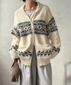 【ドゥドゥ/DouDou】のノルディックジップカーディガン 人気、トレンドファッション・服の通販 founy(ファニー) ファッション Fashion レディースファッション Fashion for Women トップス・カットソー Cut & Sew Tops カーディガン・羽織り Layered Style Cardigans スマート Smart, Elegant 雑誌 Magazine, Fashion Magazine パターン Pattern, Design Print リラックス Relax, Relaxed Fit 冬 Winter / This Winter A/W・秋冬 Autumn/Winter 再入荷 Restock / Back in Stock エレガント 上品 Elegant 2025年 2025 2025-2026秋冬・A/W Autumn/Winter 2025–26 AW25–26 thumbnail オフホワイト|ID: prp329100004806997 ipo3291000000034881966