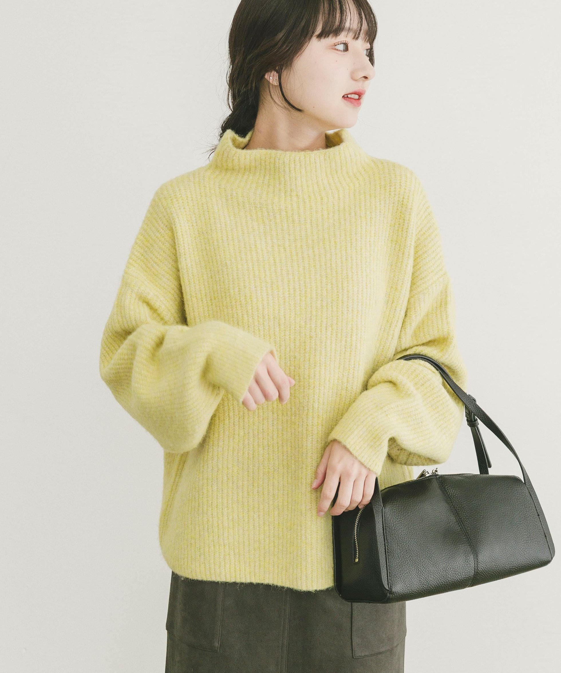 【アイテムズアーバンリサーチ/ITEMS URBAN RESEARCH】のフワフワボトルネックニット インテリア・キッズ・メンズ・レディースファッション・服の通販 founy(ファニー) ファッション Fashion レディースファッション Fashion for Women トップス・カットソー Cut & Sew Tops ニット Knit Tops & Sweaters 2025年 2025 2025-2026秋冬・A/W Autumn/Winter 2025–26 AW25–26 冬 Winter / This Winter スリーブ Sleeve, Long Sleeve / Short Sleeve ボトルネック Bottle Neck, Mock Neck リラックス Relax, Relaxed Fit A/W・秋冬 Autumn/Winter イエロー系その他|ID: prp329100004807002 ipo3291000000034882038