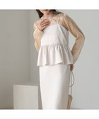 【バブ ブージュルード/Bab Bou Jeloud】の【低身長向けサイズあり】ペプラムIラインキャミワンピース 人気、トレンドファッション・服の通販 founy(ファニー) ファッション Fashion レディースファッション Fashion for Women ワンピース Dresses キャミソールワンピース Camisole Dresses インナー Innerwear カットソー Cut and Sewn Top キャミワンピース Cami Dress, Slip Dress 切替 Switching, Contrast Panel シンプル Simple, Minimal スマート Smart, Elegant チェック Check, Plaid, Tartan ペプラム Peplum, Flared Hem ラップ Wrap, Wrap Design 再入荷 Restock / Back in Stock thumbnail IVORY|ID: prp329100004807014 ipo3291000000034882142