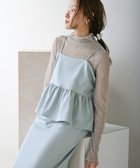 【バブ ブージュルード/Bab Bou Jeloud】の【低身長向けサイズあり】ペプラムIラインキャミワンピース 人気、トレンドファッション・服の通販 founy(ファニー) ファッション Fashion レディースファッション Fashion for Women ワンピース Dresses キャミソールワンピース Camisole Dresses インナー Innerwear カットソー Cut and Sewn Top キャミワンピース Cami Dress, Slip Dress 切替 Switching, Contrast Panel シンプル Simple, Minimal スマート Smart, Elegant チェック Check, Plaid, Tartan ペプラム Peplum, Flared Hem ラップ Wrap, Wrap Design 再入荷 Restock / Back in Stock thumbnail BLUE|ID: prp329100004807014 ipo3291000000034882144