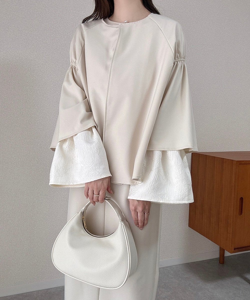 【バブ ブージュルード/Bab Bou Jeloud】の【オケージョンドレス/結婚式/SET対応可】ケープ風ジャケット 人気、トレンドファッション・服の通販 founy(ファニー) ファッション Fashion レディースファッション Fashion for Women アウター Coat / Outerwear Collection レディースジャケット・軽アウター Jackets ワンピース Dresses フォーマル・パーティードレス・結婚式用ドレス Elegant & Casual Dresses ギャザー Gathered, Ruffled ショルダー Shoulder, Shoulder Strap シンプル Simple, Minimal ジャケット Jacket, Outerwear ストレッチ Stretch, Stretchy Fabric スマート Smart, Elegant セットアップ Set-Up, Coordinated Outfit チェック Check, Plaid, Tartan フォーマル Formal, Dressy リボン Ribbon, Bow 再入荷 Restock / Back in Stock おすすめ Recommended / Our Picks エレガント 上品 Elegant 入学式 Entrance Ceremony 結婚式 Wedding 披露宴 Wedding Reception 二次会 After Party ビジネス 仕事 通勤 Business / Work / Commuting other-1|ID: prp329100004807018 ipo3291000000034882155