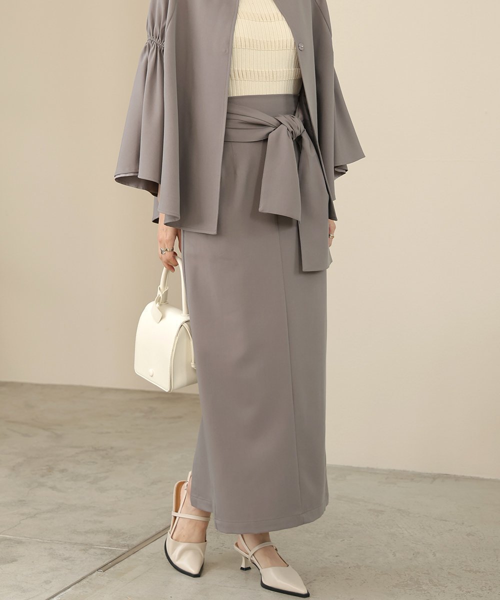 【バブ ブージュルード/Bab Bou Jeloud】の【オケージョンドレス/結婚式/2サイズ/SET対応可】リボンセットIラインスカート インテリア・キッズ・メンズ・レディースファッション・服の通販 founy(ファニー) ファッション Fashion レディースファッション Fashion for Women スカート Skirts ジャケット Jacket, Outerwear ストレッチ Stretch, Stretchy Fabric スマート Smart, Elegant セットアップ Set-Up, Coordinated Outfit チェック Check, Plaid, Tartan リボン Ribbon, Bow ワイド Wide, Wide Fit 再入荷 Restock / Back in Stock おすすめ Recommended / Our Picks エレガント 上品 Elegant 結婚式 Wedding 披露宴 Wedding Reception 二次会 After Party ビジネス 仕事 通勤 Business / Work / Commuting GRAY|ID: prp329100004807019 ipo3291000000034882165