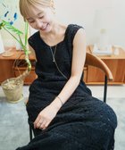 【バブ ブージュルード/Bab Bou Jeloud】の【低身長向けサイズあり】クロシェロングワンピース 人気、トレンドファッション・服の通販 founy(ファニー) ファッション Fashion レディースファッション Fashion for Women ワンピース Dresses くるぶし Ankle-Length カーディガン Cardigan, Knitwear クロシェ Crochet, Knitted Lace ショルダー Shoulder, Shoulder Strap スクエア Square, Square Shape スニーカー Sneakers, Trainers スマート Smart, Elegant スリット Slit, Slit Detail チェック Check, Plaid, Tartan バランス Balance, Style Balance フラワー Flower, Floral モチーフ Motif, Design Theme ロング Long, Long-Length 再入荷 Restock / Back in Stock thumbnail BLACK|ID: prp329100004807024 ipo3291000000034882193