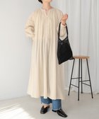 【バブ ブージュルード/Bab Bou Jeloud】のシアサッカーレース切替ワンピース 人気、トレンドファッション・服の通販 founy(ファニー) ファッション Fashion レディースファッション Fashion for Women ワンピース Dresses インド Indian Textile エアリー Airy Texture リラックス Relax, Relaxed Fit レース Lace, Lace Fabric 再入荷 Restock / Back in Stock 切替 Switching, Contrast Panel thumbnail グレージュ|ID: prp329100004807030 ipo3291000000034882238