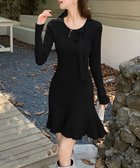 【ミニミニストア/miniministore】のプリーツ裾 長袖リブニットワンピース上品 人気、トレンドファッション・服の通販 founy(ファニー) ファッション Fashion レディースファッション Fashion for Women ワンピース Dresses ニットワンピース Knit Dresses アクリル Acrylic Material 長袖 Long Sleeve, Full Sleeve フィット Fit, Slim Fit フェミニン Feminine, Girly フリル Frill, Ruffle プリーツ Pleats, Pleated リボン Ribbon, Bow A/W・秋冬 Autumn/Winter エレガント 上品 Elegant ビジネス 仕事 通勤 Business / Work / Commuting thumbnail ブラック|ID: prp329100004807035 ipo3291000000034882277