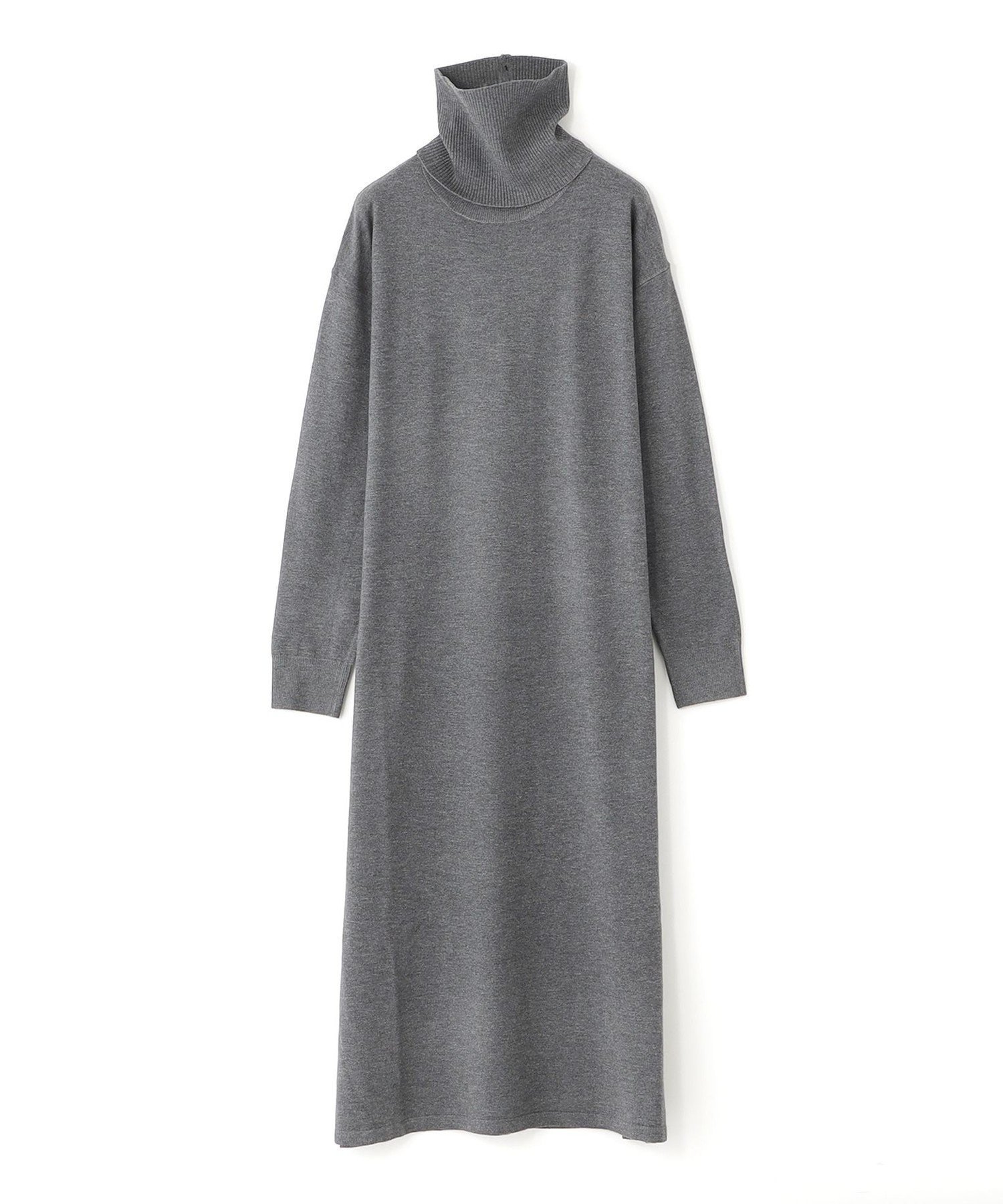 【ビアンカ/BIANCA】の【@BAILA掲載】【ネック取り外し2WAY】ニットロングワンピース インテリア・キッズ・メンズ・レディースファッション・服の通販 founy(ファニー) 　雑誌掲載アイテム　Magazine Picks & Fashion Features　ファッション雑誌　Fashion Magazines　バイラ　BAILA　ファッション　Fashion　レディースファッション　Fashion for Women　ワンピース　Dresses　春　Spring　秋　Autumn　シンプル　Simple, Minimal　雑誌　Magazine, Fashion Magazine　ファブリック　Fabric, Textile　ブルゾン　Blouson, Bomber Jacket　ベーシック　Basic, Essential　冬　Winter / This Winter　おすすめ　Recommended / Our Picks　エレガント 上品　Elegant　チャコールグレー|ID: prp329100004807039 ipo3291000000034882306