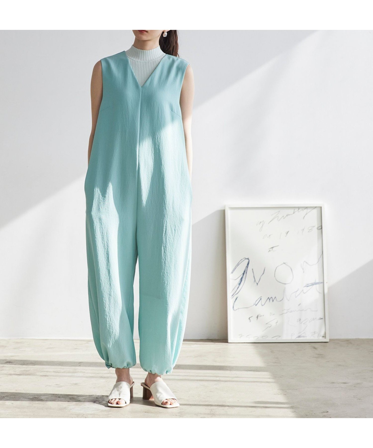 【ビアンカ/BIANCA】の【3シーズン対応】コンフォートオールインワン インテリア・キッズ・メンズ・レディースファッション・服の通販 founy(ファニー) 　ファッション　Fashion　レディースファッション　Fashion for Women　ワンピース　Dresses　オールインワン・ワンピース　Dresses and Jumpsuits　インナー　Innerwear　エレガント 上品　Elegant　春　Spring　秋　Autumn　セットアップ　Set-Up, Coordinated Outfit　ドローストリング　Drawstring, Pull Cord　ファブリック　Fabric, Textile　楽ちん　Easy Fit, Comfortable　冬　Winter / This Winter　おすすめ　Recommended / Our Picks　夏　Summer　グリーン|ID: prp329100004807043 ipo3291000000034882327