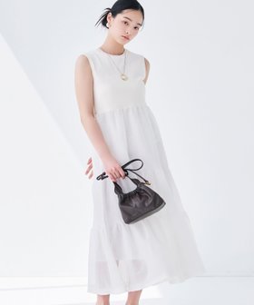 【ビアンカ/BIANCA】の【着回し抜群】ニットコンビワンピース 人気、トレンドファッション・服の通販 founy(ファニー) ファッション Fashion レディースファッション Fashion for Women ワンピース Dresses アンダー Underwear Essentials エレガント 上品 Elegant 春 Spring 秋 Autumn カットソー Cut and Sewn Top シアー Sheer, See-Through ストレッチ Stretch, Stretchy Fabric ティアードワンピース Tiered Dress, Flared Dress ドレープ Drape, Draping Fabric ファブリック Fabric, Textile ボトム Bottoms, Lower Wear おすすめ Recommended / Our Picks 夏 Summer |ID:prp329100004807045