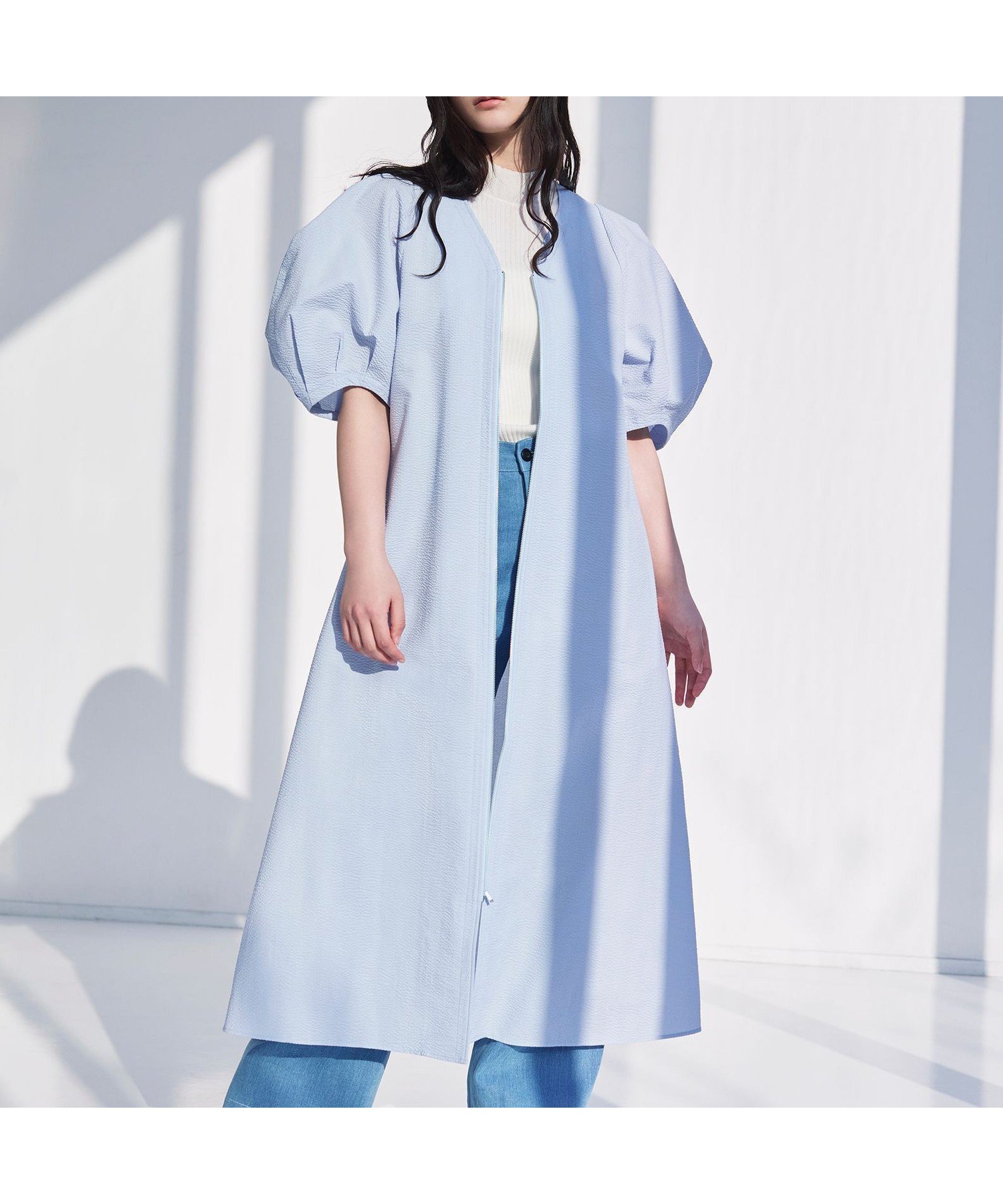 【ビアンカ/BIANCA】の【着回し抜群】羽織れるサッカードレス インテリア・キッズ・メンズ・レディースファッション・服の通販 founy(ファニー) ファッション Fashion レディースファッション Fashion for Women ワンピース Dresses フォーマル・パーティードレス・結婚式用ドレス Elegant & Casual Dresses エレガント 上品 Elegant 春 Spring 秋 Autumn サッカー Seersucker, Summer Fabric スタイリッシュ Stylish, Fashionable ストレッチ Stretch, Stretchy Fabric トレンド Trend, Trending Now ドレス Dress, One-Piece ファブリック Fabric, Textile フロント Front, Front Design ポケット Pocket, Pocket Detail おすすめ Recommended / Our Picks 夏 Summer ブルー|ID: prp329100004807046 ipo3291000000034882347