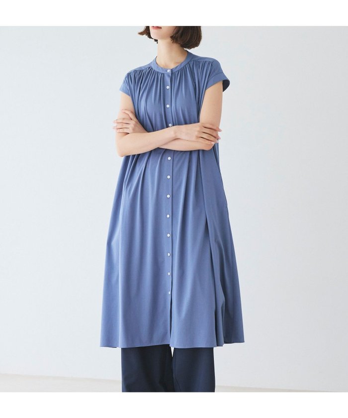 【ビアンカ/BIANCA】の【デイリーユース】エアリーフレアジャージワンピース インテリア・キッズ・メンズ・レディースファッション・服の通販 founy(ファニー) https://founy.com/ ファッション Fashion レディースファッション Fashion for Women ワンピース Dresses エレガント 上品 Elegant 春 Spring 秋 Autumn ギャザー Gathered, Ruffled 吸水 Absorbent, Quick-Dry ストレッチ Stretch, Stretchy Fabric スリーブ Sleeve, Long Sleeve / Short Sleeve ファブリック Fabric, Textile フレンチ French, French Style おすすめ Recommended / Our Picks 夏 Summer |ID: prp329100004807048 ipo3291000000034882356