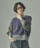 【カレンソロジー/Curensology】のネップクレイジーニットプルオーバー 人気、トレンドファッション・服の通販 founy(ファニー) ファッション Fashion レディースファッション Fashion for Women トップス・カットソー Cut & Sew Tops ニット Knit Tops & Sweaters カジュアルプルオーバー・ニットトップス Pullovers & Knit Tops / Casual Pullovers アクセサリー Fashion Accessories エレガント 上品 Elegant ショート Short, Short Length ツイード Twill, Twill Weave デニム Denim, Jeans Material ネップ Nepp, Slub Yarn バランス Balance, Style Balance ブロッキング Color Blocking, Panel Design ブロック Block, Solid Block Pattern thumbnail パープル|ID: prp329100004807051 ipo3291000000034882372