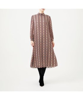 【シビラ/SYBILLA】のジオメトリックオパールドレス 人気、トレンドファッション・服の通販 founy(ファニー) ファッション Fashion レディースファッション Fashion for Women ワンピース Dresses フォーマル・パーティードレス・結婚式用ドレス Elegant & Casual Dresses おすすめ Recommended / Our Picks クラシカル Classical, Vintage-Inspired スタンド Stand Collar, Upright Stand ドレス Dress, One-Piece フレア Flare, Flared 冬 Winter / This Winter 夏 Summer 春 Spring 秋 Autumn |ID:prp329100004807053