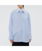 【マーガレットハウエル/MARGARET HOWELL】のPLAIN POPLIN SHIRT 人気、トレンドファッション・服の通販 founy(ファニー) ファッション Fashion レディースファッション Fashion for Women トップス・カットソー Cut & Sew Tops シャツ・ブラウス・オフィスカジュアル Elegant Blouses & Button-Ups カッティング Cutting Detail カフス Cuff Design ショルダー Shoulder, Shoulder Strap ダブル Double, Double-Breasted ドロップ Drop Shoulder, Dropped Style マニッシュ Mannish, Boyish リラックス Relax, Relaxed Fit thumbnail BLUE|ID: prp329100004807057 ipo3291000000034882416