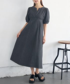 【レトロガール/RETRO GIRL】の袖ボリュームデニムOP 人気、トレンドファッション・服の通販 founy(ファニー) ファッション Fashion レディースファッション Fashion for Women トップス・カットソー Cut & Sew Tops おすすめ Recommended / Our Picks デニム Denim, Jeans Material トレンド Trend, Trending Now ベーシック Basic, Essential リボン Ribbon, Bow 夏 Summer |ID:prp329100004807062