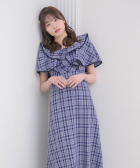 【レトロガール/RETRO GIRL】のアソートパイピングフリルOP 人気、トレンドファッション・服の通販 founy(ファニー) ファッション Fashion レディースファッション Fashion for Women ワンピース Dresses チェック Check, Plaid, Tartan パイピング Piping, Trim Design フリル Frill, Ruffle リボン Ribbon, Bow レース Lace, Lace Fabric ワンポイント One Point, Statement Accent |ID:prp329100004807063