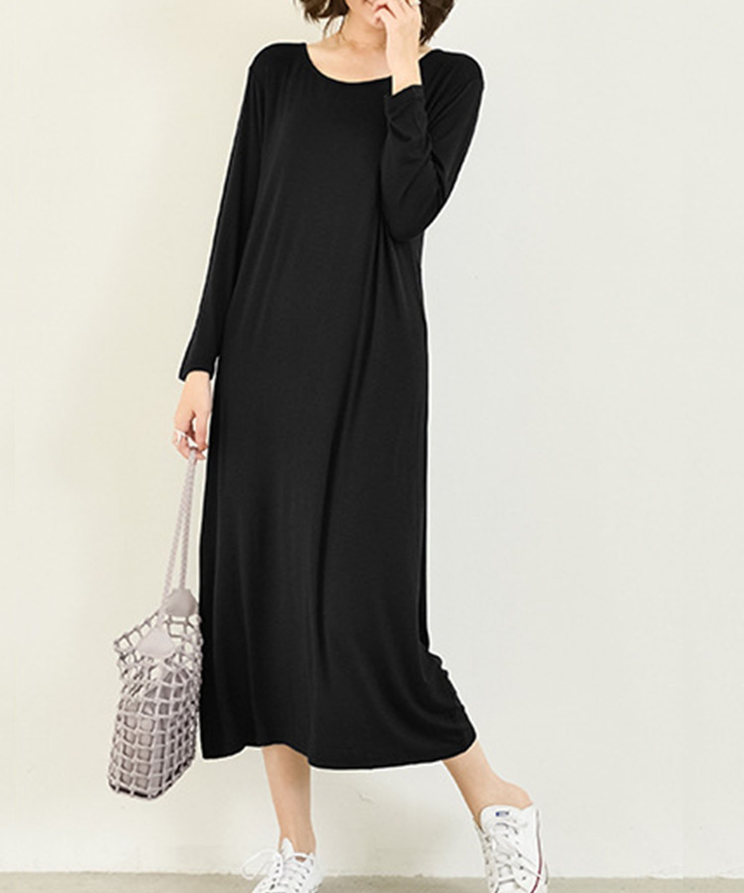 【アミュレット/Amulet】の【Dewlily】Tシャツワンピース 人気、トレンドファッション・服の通販 founy(ファニー) 　ファッション　Fashion　レディースファッション　Fashion for Women　ワンピース　Dresses　シャツワンピース / 1枚で着映えコーデ　Shirt Dresses　カットソー　Cut and Sewn Top　シンプル　Simple, Minimal　ラウンド　Round, Round Neck　無地　Plain, Solid Color　 other-1|ID: prp329100004807067 ipo3291000000034882507