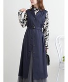 【ルディックパーク/LUDIC PARK】のノースリーブトレンチジレワンピース 人気、トレンドファッション・服の通販 founy(ファニー) ファッション Fashion レディースファッション Fashion for Women アウター Coat / Outerwear Collection ストレート Straight, Straight Cut ツイル Twist, Twisted Detail デニム Denim, Jeans Material ボトム Bottoms, Lower Wear ポケット Pocket, Pocket Detail マーブル Marble, Marble Pattern ワイド Wide, Wide Fit エレガント 上品 Elegant thumbnail 紺|ID: prp329100004807070 ipo3291000000034882534