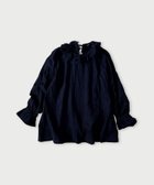 【フォーティファイブ アール/45R】のガーゼ二重織のフリルカラーブラウス(インディゴ) 人気、トレンドファッション・服の通販 founy(ファニー) ファッション Fashion レディースファッション Fashion for Women トップス・カットソー Cut & Sew Tops シャツ・ブラウス・オフィスカジュアル Elegant Blouses & Button-Ups インディゴ Indigo Denim カーディガン Cardigan, Knitwear セーター Sweater, Knitwear フリル Frill, Ruffle thumbnail インディゴ|ID: prp329100004807071 ipo3291000000034882537