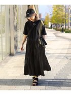 【バブ ブージュルード/Bab Bou Jeloud】の【はあちゅう*Bou Jeloud】ワッシャードッキングワンピース 人気、トレンドファッション・服の通販 founy(ファニー) ファッション Fashion レディースファッション Fashion for Women ワンピース Dresses カットソー Cut and Sewn Top キャップ Cap, Baseball Cap ワッシャー Washer, Crinkled Finish 再入荷 Restock / Back in Stock おすすめ Recommended / Our Picks 夏 Summer 旅行 Travel thumbnail BLACK|ID: prp329100004807072 ipo3291000000034882542