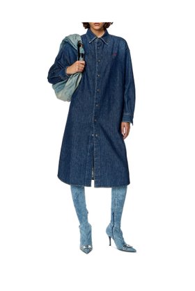 【ディーゼル/DIESEL】のレディース ドレス デニム DE-DALIS DRESS 人気、トレンドファッション・服の通販 founy(ファニー) ファッション Fashion レディースファッション Fashion for Women ワンピース Dresses フォーマル・パーティードレス・結婚式用ドレス Elegant & Casual Dresses ストレッチ Stretch, Stretchy Fabric デニム Denim, Jeans Material トレンド Trend, Trending Now ドレス Dress, One-Piece フィット Fit, Slim Fit |ID:prp329100004807093