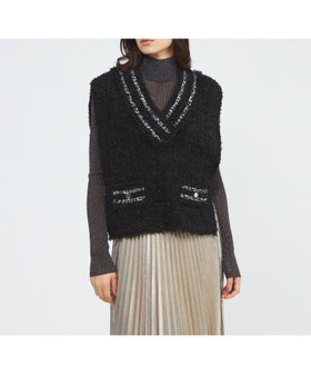 【エポカ/EPOCA】の【EPOCA STORIA】ツイード調ニットベスト《WEB EPOCA THE SHOP店舗限定》 人気、トレンドファッション・服の通販 founy(ファニー) ファッション Fashion レディースファッション Fashion for Women アウター Coat / Outerwear Collection トップス・カットソー Cut & Sew Tops ニット Knit Tops & Sweaters ベスト&ジレ / 重ね着スタイル Vests & Gilets おすすめ Recommended / Our Picks カットソー Cut and Sewn Top コレクション Collection, Seasonal Line ツイード Twill, Twill Weave ベスト Vest, Waistcoat エレガント 上品 Elegant 冬 Winter / This Winter 春 Spring 秋 Autumn |ID:prp329100004807105