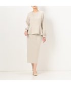 【コムサ/COMME CA】のダブルジョーゼット セットアップドレス 人気、トレンドファッション・服の通販 founy(ファニー) ファッション Fashion レディースファッション Fashion for Women ワンピース Dresses フォーマル・パーティードレス・結婚式用ドレス Elegant & Casual Dresses クラシカル Classical, Vintage-Inspired サテン Satin, Glossy Fabric シルク Silk, 100% Silk シンプル Simple, Minimal ジョーゼット Georgette, Semi-Sheer Fabric スリーブ Sleeve, Long Sleeve / Short Sleeve スーツ Suit, Formalwear セットアップ Set-Up, Coordinated Outfit セレモニー Ceremony タイトスカート Pencil Skirt, Tight Skirt ダブル Double, Double-Breasted ドレス Dress, One-Piece フェミニン Feminine, Girly ペプラム Peplum, Flared Hem thumbnail 15:ライトベージュ|ID: prp329100004807128 ipo3291000000034883037