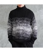 【その他のブランド/Other】のローゲージ タートルネック フィッシャーマン ケーブルニット セーター 25AW 人気、トレンドファッション・服の通販 founy(ファニー) ファッション Fashion レディースファッション Fashion for Women トップス・カットソー Cut & Sew Tops ニット Knit Tops & Sweaters タートルネック・ハイネックトップス Turtlenecks & High-Neck Tops 2025年 2025 2025-2026秋冬・A/W Autumn/Winter 2025–26 AW25–26 インナー Innerwear ウォッシャブル Machine Washable ショート Short, Short Length ジャケット Jacket, Outerwear セーター Sweater, Knitwear タートル Turtleneck, Turtle Collar タートルネック Turtleneck, High Neck ハイネック High Neck, Mock Neck パターン Pattern, Design Print ブルゾン Blouson, Bomber Jacket プチプライス・低価格 Affordable / Budget Price プレート Plate, Dish メンズ Men's, Menswear A/W・秋冬 Autumn/Winter thumbnail cグラデーション|ID: prp329100004807130 ipo3291000000034883052