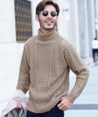 【その他のブランド/Other】のローゲージ タートルネック フィッシャーマン ケーブルニット セーター 25AW 人気、トレンドファッション・服の通販 founy(ファニー) ファッション Fashion レディースファッション Fashion for Women トップス・カットソー Cut & Sew Tops ニット Knit Tops & Sweaters タートルネック・ハイネックトップス Turtlenecks & High-Neck Tops 2025年 2025 2025-2026秋冬・A/W Autumn/Winter 2025–26 AW25–26 インナー Innerwear ウォッシャブル Machine Washable ショート Short, Short Length ジャケット Jacket, Outerwear セーター Sweater, Knitwear タートル Turtleneck, Turtle Collar タートルネック Turtleneck, High Neck ハイネック High Neck, Mock Neck パターン Pattern, Design Print ブルゾン Blouson, Bomber Jacket プチプライス・低価格 Affordable / Budget Price プレート Plate, Dish メンズ Men's, Menswear A/W・秋冬 Autumn/Winter thumbnail cミックスベージュ|ID: prp329100004807130 ipo3291000000034883062