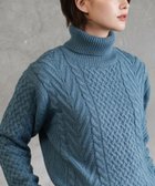 【その他のブランド/Other】のローゲージ タートルネック フィッシャーマン ケーブルニット セーター 25AW 人気、トレンドファッション・服の通販 founy(ファニー) ファッション Fashion レディースファッション Fashion for Women トップス・カットソー Cut & Sew Tops ニット Knit Tops & Sweaters タートルネック・ハイネックトップス Turtlenecks & High-Neck Tops 2025年 2025 2025-2026秋冬・A/W Autumn/Winter 2025–26 AW25–26 インナー Innerwear ウォッシャブル Machine Washable ショート Short, Short Length ジャケット Jacket, Outerwear セーター Sweater, Knitwear タートル Turtleneck, Turtle Collar タートルネック Turtleneck, High Neck ハイネック High Neck, Mock Neck パターン Pattern, Design Print ブルゾン Blouson, Bomber Jacket プチプライス・低価格 Affordable / Budget Price プレート Plate, Dish メンズ Men's, Menswear A/W・秋冬 Autumn/Winter thumbnail cブルー|ID: prp329100004807130 ipo3291000000034883067