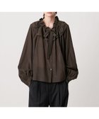 【ユナイテッドアローズ/UNITED ARROWS】のAEWEN MATOPH ギャザーリボンブラウス - ウォッシャブル - 人気、トレンドファッション・服の通販 founy(ファニー) ファッション Fashion レディースファッション Fashion for Women トップス・カットソー Cut & Sew Tops シャツ・ブラウス・オフィスカジュアル Elegant Blouses & Button-Ups インナー Innerwear ウォッシャブル Machine Washable ギャザー Gathered, Ruffled ジャケット Jacket, Outerwear デニム Denim, Jeans Material フェミニン Feminine, Girly フリル Frill, Ruffle ボトム Bottoms, Lower Wear マニッシュ Mannish, Boyish リボン Ribbon, Bow リラックス Relax, Relaxed Fit エレガント 上品 Elegant thumbnail DK.BROWN|ID: prp329100004807150 ipo3291000000034883305