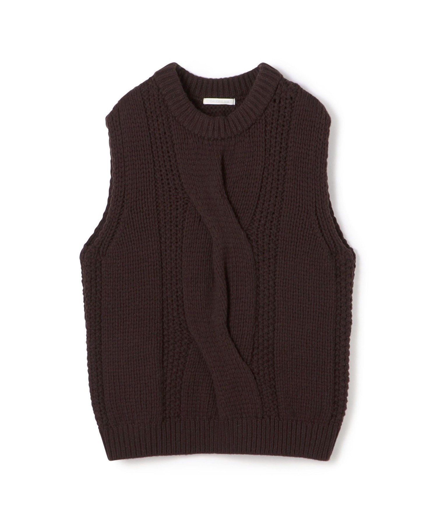 【トゥモローランド/TOMORROWLAND】のビッグケーブル クルーネックベスト インテリア・キッズ・メンズ・レディースファッション・服の通販 founy(ファニー) ファッション Fashion レディースファッション Fashion for Women アウター Coat / Outerwear Collection トップス・カットソー Cut & Sew Tops ベスト&ジレ / 重ね着スタイル Vests & Gilets おすすめ Recommended / Our Picks インナー Innerwear カットソー Cut and Sewn Top ビッグ Big, Oversized ベスト Vest, Waistcoat ベーシック Basic, Essential ボックス Boxy, Box Shape リラックス Relax, Relaxed Fit 49 ダークブラウン|ID: prp329100004807156 ipo3291000000034883361