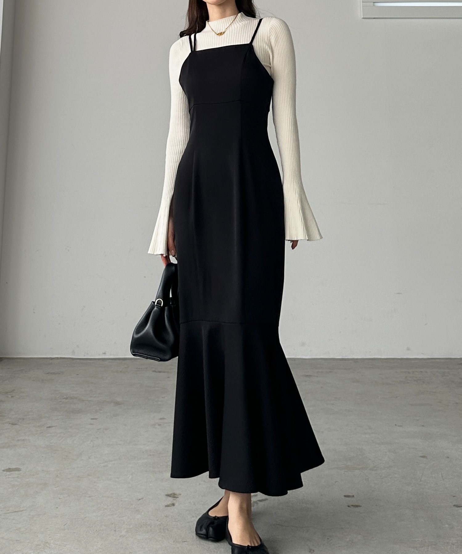 【ジュノア/JUNOAH】のマーメイドキャミワンピース インテリア・キッズ・メンズ・レディースファッション・服の通販 founy(ファニー) ファッション Fashion レディースファッション Fashion for Women ワンピース Dresses キャミソールワンピース Camisole Dresses ブラック|ID: prp329100004807159 ipo3291000000034883393