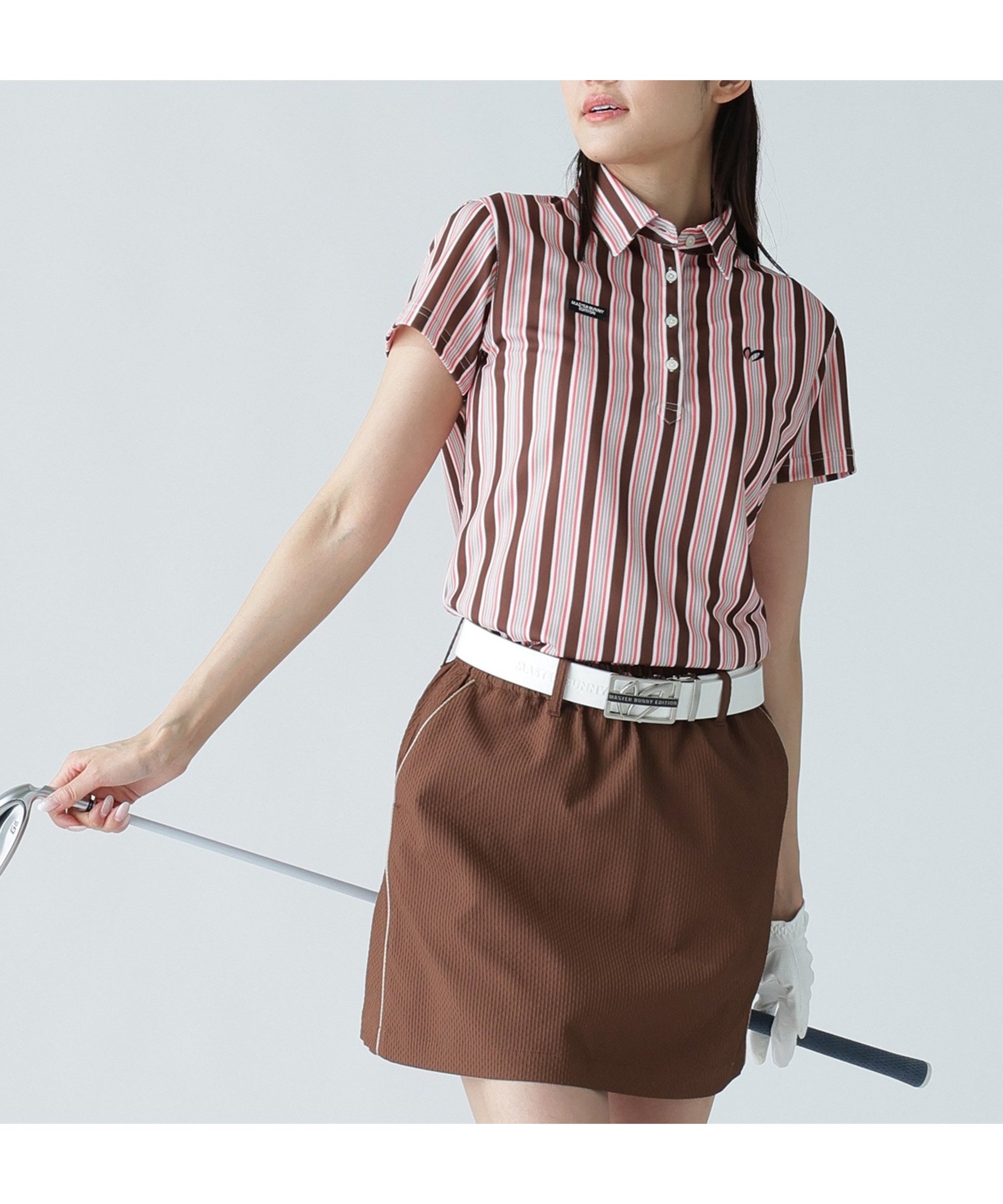 【マスターバニーエディション/MASTER BUNNY EDITION】のエアロクールピケマルチストライププリント半袖ポロシャツ インテリア・キッズ・メンズ・レディースファッション・服の通販 founy(ファニー) ファッション Fashion レディースファッション Fashion for Women トップス・カットソー Cut & Sew Tops シャツ・ブラウス・オフィスカジュアル Elegant Blouses & Button-Ups ポロシャツ・きれいめカジュアル Smart-Casual Polo Tops アウトドア Outdoor Clothing ゴルフ Golf ストライプ Stripe, Striped Pattern ポロシャツ Polo Shirt, Collared Tee 半袖 Short Sleeve, Half Sleeve 夏 Summer ベージュ|ID: prp329100004807163 ipo3291000000034883433