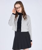 【アニエスベー ファム/agnes b. FEMME】のウールショートカーディガン 人気、トレンドファッション・服の通販 founy(ファニー) ファッション Fashion レディースファッション Fashion for Women トップス・カットソー Cut & Sew Tops カーディガン・羽織り Layered Style Cardigans カーディガン Cardigan, Knitwear コンパクト Compact, Small Size ショート Short, Short Length ストレート Straight, Straight Cut トレンド Trend, Trending Now フラワー Flower, Floral thumbnail ライトグレー|ID: prp329100004807169 ipo3291000000034883480