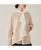 【カリテ/qualite】のカラーミックスクルーネックニット 人気、トレンドファッション・服の通販 founy(ファニー) ファッション Fashion レディースファッション Fashion for Women トップス・カットソー Cut & Sew Tops ニット Knit Tops & Sweaters ウォッシャブル Machine Washable タンブラー Tumbler, Travel Mug ボトム Bottoms, Lower Wear マフラー Scarf, Muffler ミックス Mix, Mixed Style モノトーン Monotone, Black and White 冬 Winter / This Winter 春 Spring thumbnail ライトベージュ|ID: prp329100004807172 ipo3291000000034883500