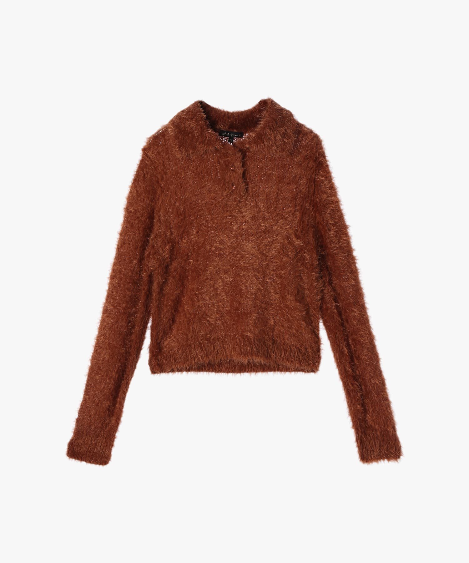 【アニエスベー ファム/agnes b. FEMME】のヘアリーニットポロ インテリア・キッズ・メンズ・レディースファッション・服の通販 founy(ファニー) ファッション Fashion レディースファッション Fashion for Women トップス・カットソー Cut & Sew Tops ニット Knit Tops & Sweaters インナー Innerwear デニム Denim, Jeans Material リラックス Relax, Relaxed Fit 長袖 Long Sleeve, Full Sleeve ブラウン系その他|ID: prp329100004807184 ipo3291000000034883591