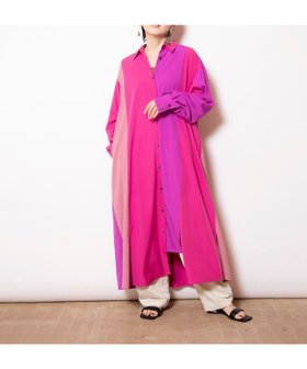 【オズモーシス/OSMOSIS】の切替ギャザースリーブシャツワンピース 人気、トレンドファッション・服の通販 founy(ファニー) ファッション Fashion レディースファッション Fashion for Women ワンピース Dresses シャツワンピース / 1枚で着映えコーデ Shirt Dresses ストライプ Stripe, Striped Pattern パターン Pattern, Design Print ポケット Pocket, Pocket Detail 切替 Switching, Contrast Panel 夏 Summer 春 Spring S/S・春夏 SS, Spring/Summer, Warm Season 羽織 Haori, Light Jacket |ID:prp329100004807185