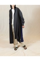 【オズモーシス/OSMOSIS】の切替ギャザースリーブシャツワンピース 人気、トレンドファッション・服の通販 founy(ファニー) ファッション Fashion レディースファッション Fashion for Women ワンピース Dresses シャツワンピース / 1枚で着映えコーデ Shirt Dresses ストライプ Stripe, Striped Pattern パターン Pattern, Design Print ポケット Pocket, Pocket Detail 切替 Switching, Contrast Panel 夏 Summer 春 Spring S/S・春夏 SS, Spring/Summer, Warm Season 羽織 Haori, Light Jacket thumbnail BLACK|ID: prp329100004807185 ipo3291000000034883598