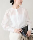 【ヴェルメイユ パー イエナ/VERMEIL par iena】の《WEB限定/追加3》シアーブラウス 人気、トレンドファッション・服の通販 founy(ファニー) ファッション Fashion レディースファッション Fashion for Women トップス・カットソー Cut & Sew Tops シャツ・ブラウス・オフィスカジュアル Elegant Blouses & Button-Ups 2025年 2025 2025-2026秋冬・A/W Autumn/Winter 2025–26 AW25–26 カフス Cuff Design シアー Sheer, See-Through スポーティ Sporty, Casual Athletic スラックス Slacks, Dress Pants エレガント 上品 Elegant thumbnail ホワイト|ID: prp329100004807194 ipo3291000000034883708