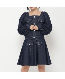 【レディアゼル/REDYAZEL】のデニムジャケット ミニワンピセット 人気、トレンドファッション・服の通販 founy(ファニー) ファッション Fashion レディースファッション Fashion for Women アウター Coat / Outerwear Collection レディースジャケット・軽アウター Jackets デニムジャケット / カジュアルアウター Denim Jackets インナー Innerwear ガーリー Girly, Feminine Style ギャザー Gathered, Ruffled コンパクト Compact, Small Size ジャケット Jacket, Outerwear デニム Denim, Jeans Material フレア Flare, Flared |ID:prp329100004807198