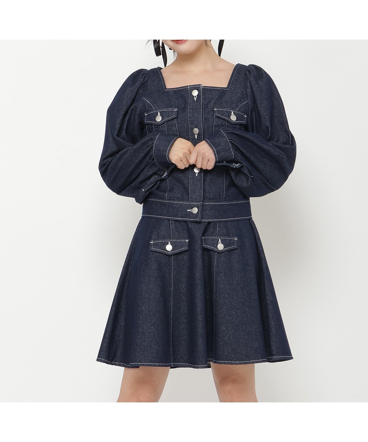 【レディアゼル/REDYAZEL】のデニムジャケット ミニワンピセット 人気、トレンドファッション・服の通販 founy(ファニー) ファッション Fashion レディースファッション Fashion for Women アウター Coat / Outerwear Collection レディースジャケット・軽アウター Jackets デニムジャケット / カジュアルアウター Denim Jackets インナー Innerwear ガーリー Girly, Feminine Style ギャザー Gathered, Ruffled コンパクト Compact, Small Size ジャケット Jacket, Outerwear デニム Denim, Jeans Material フレア Flare, Flared other-1|ID: prp329100004807198 ipo3291000000034883758